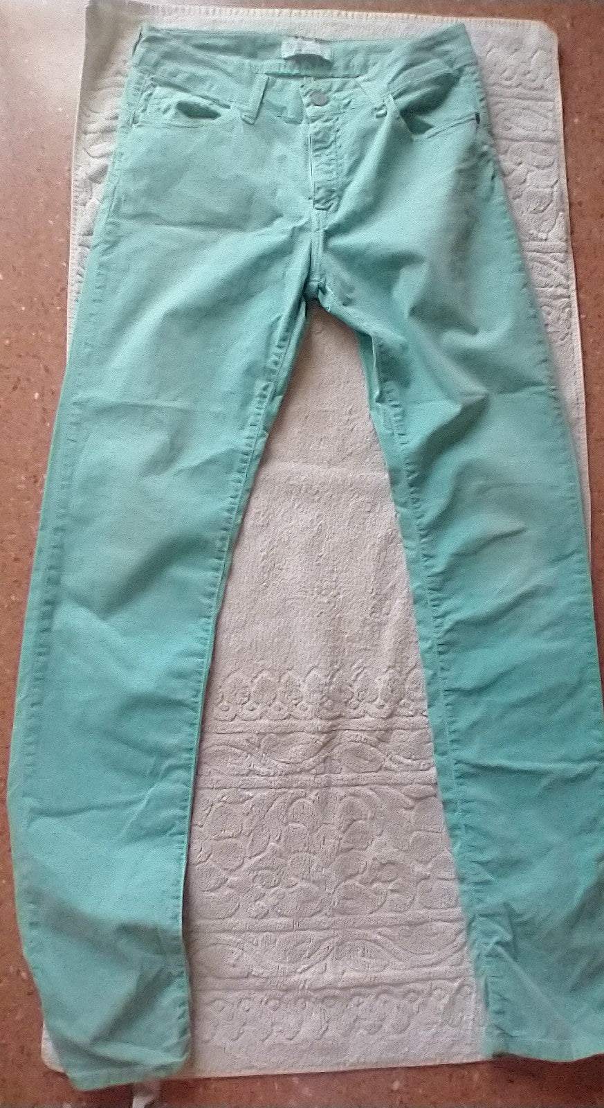 Green summer trousers