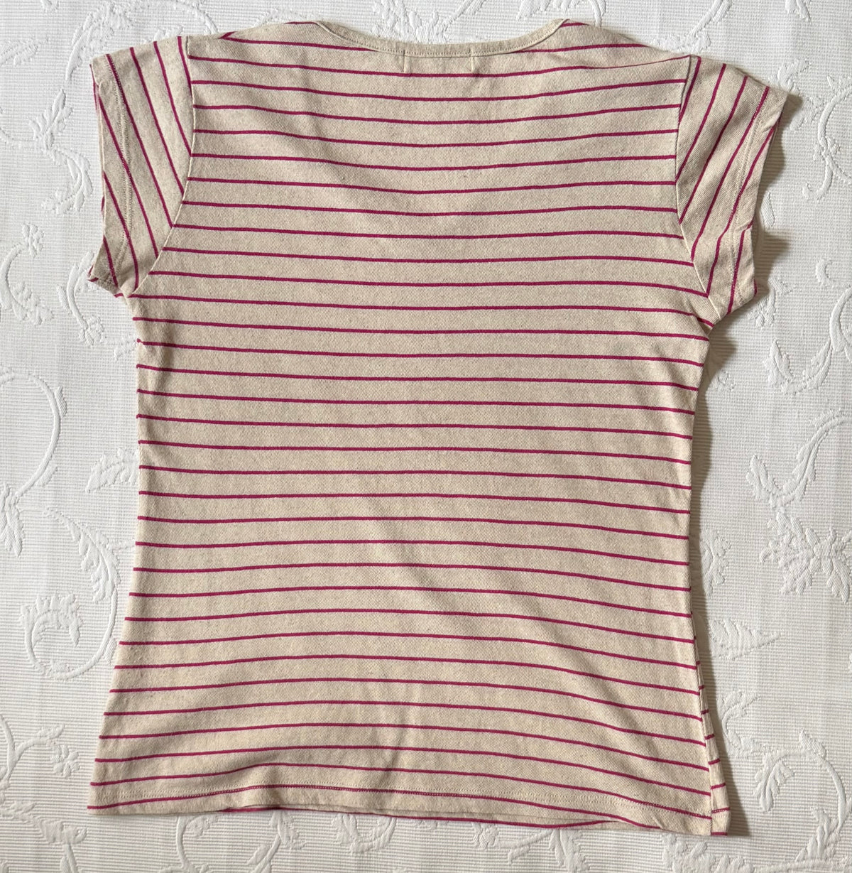 CAMISETA RAYAS LINO