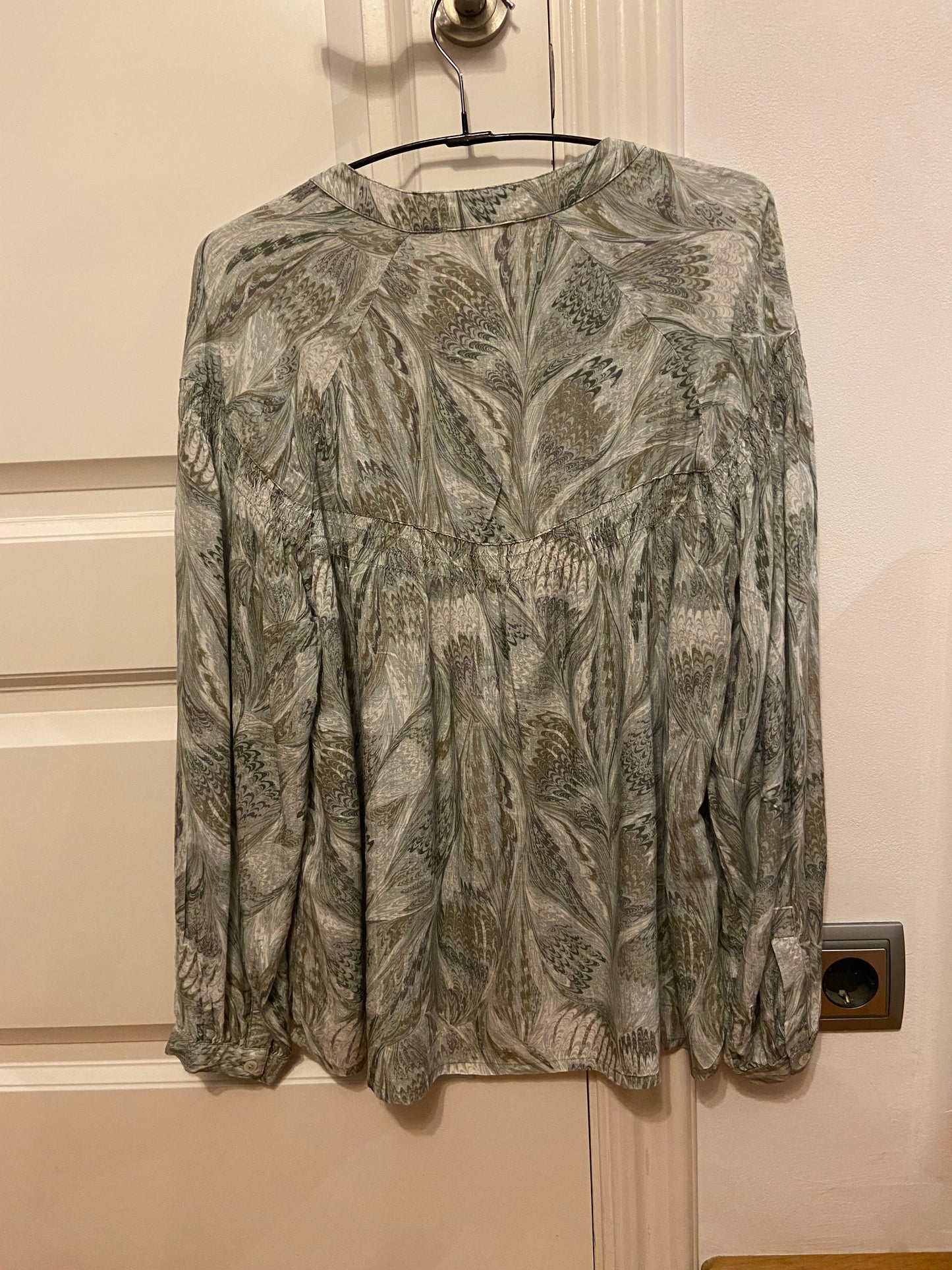 CHEMISIER IMPRIMÉ MARBRE