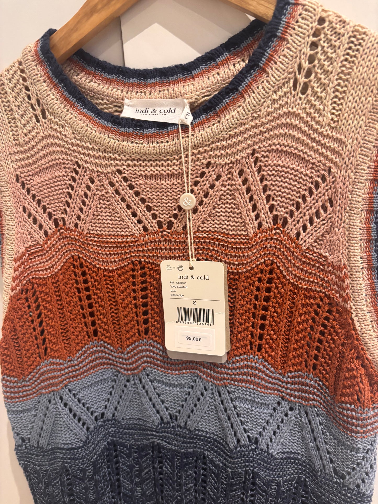 GILET CROCHET MULTICOLORE