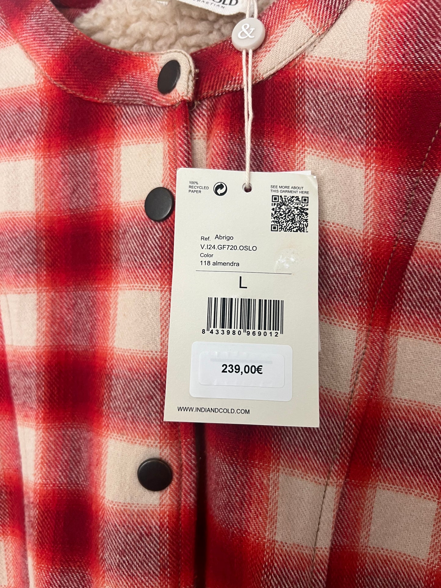 Padded checkered jacket