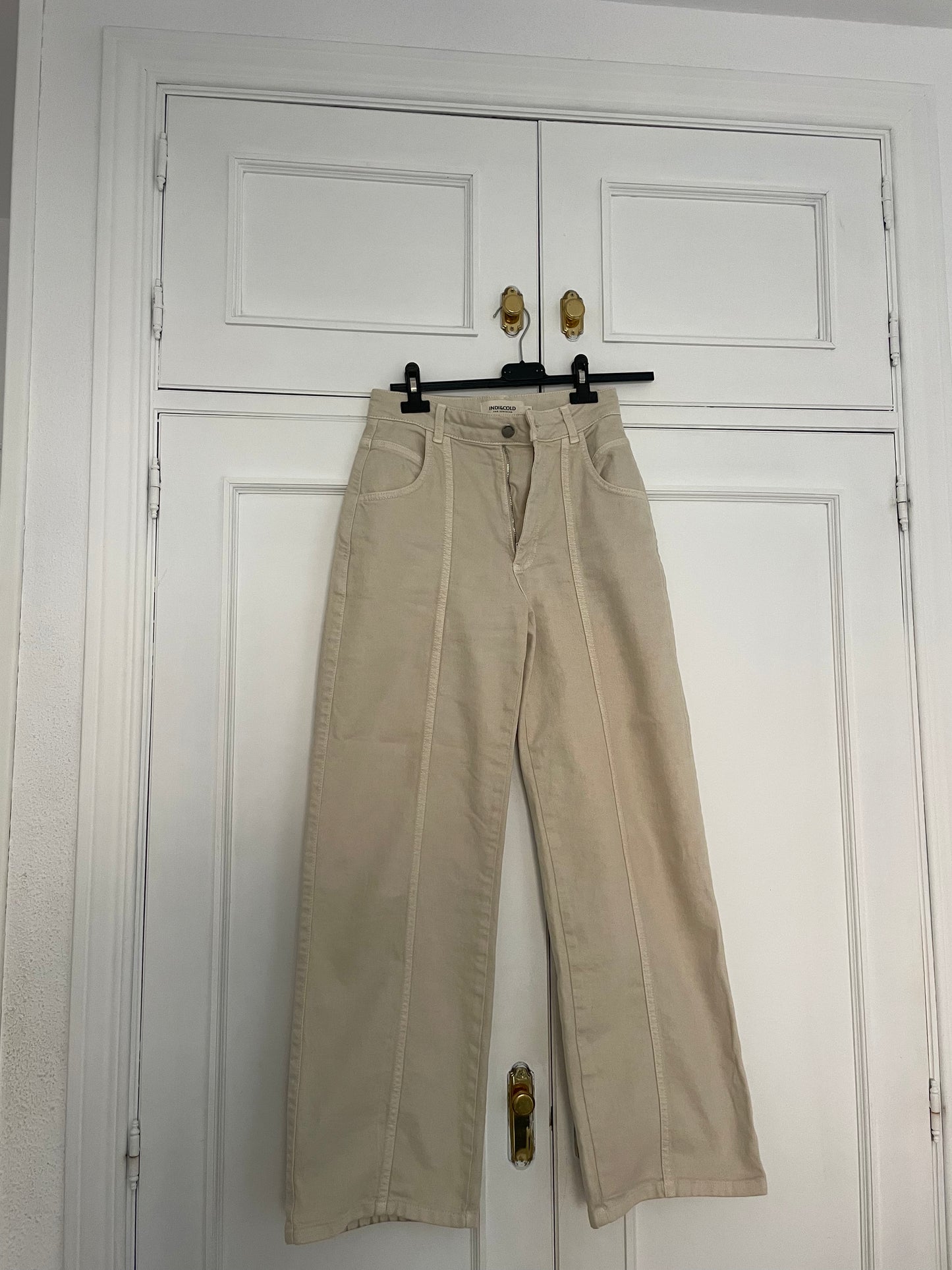 PANTALON EN SERGÉ RUSTIQUE