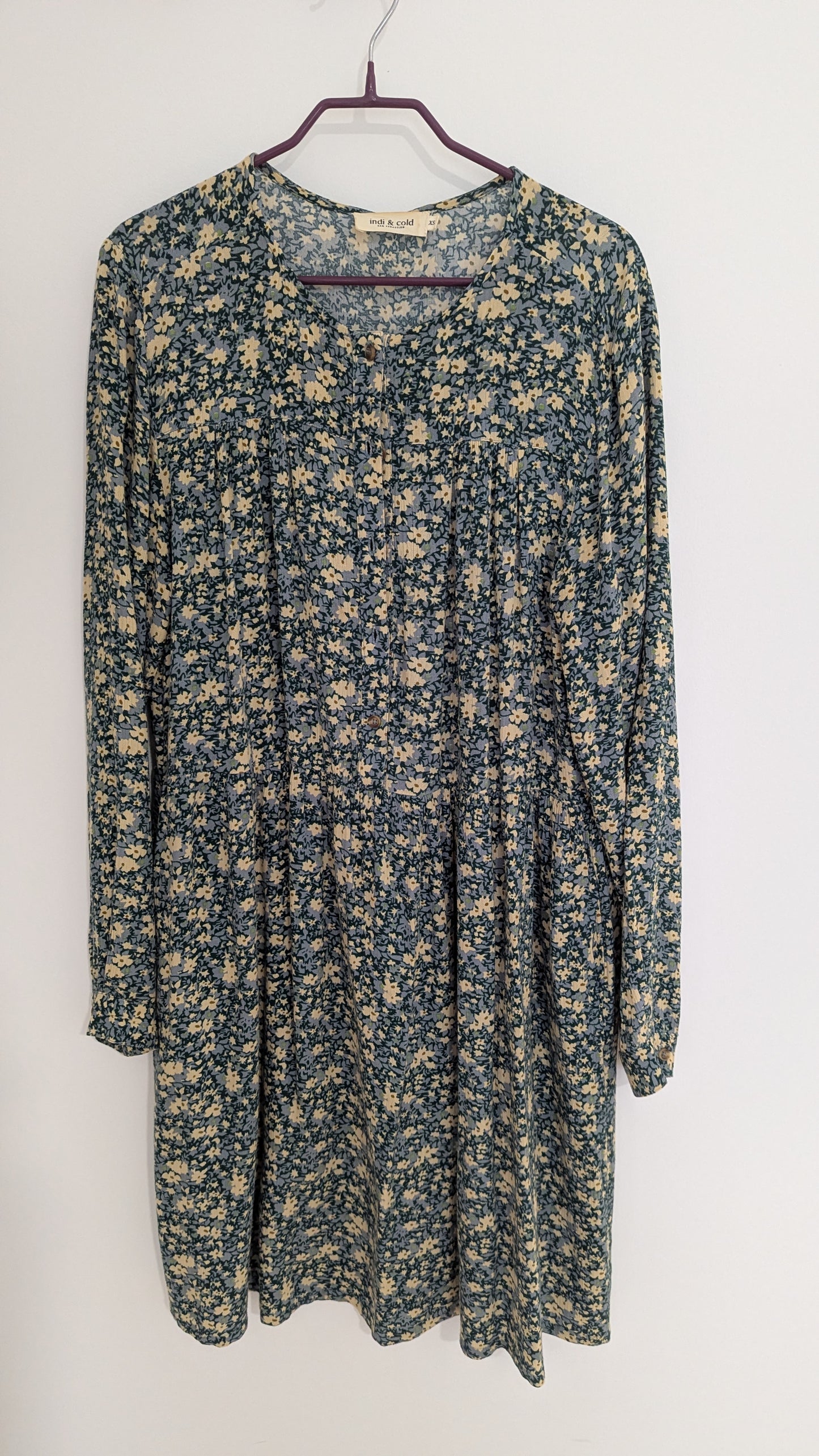 Vestido corto flores