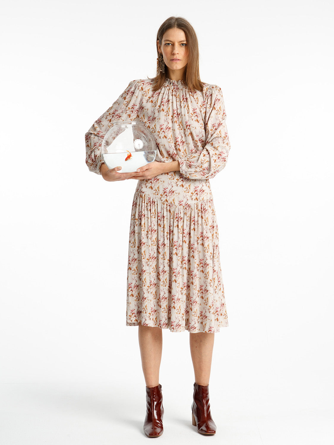 FALDA PRINT FLORAL EN VISCOSA ECOVERO