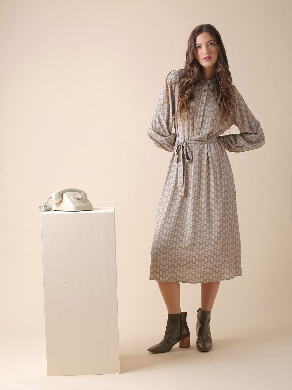 VESTIDO OLIVIA PRINT GEOMÉTRICO