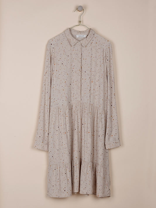 VESTIDO ELOISE EN TOPO MULTICOLOR