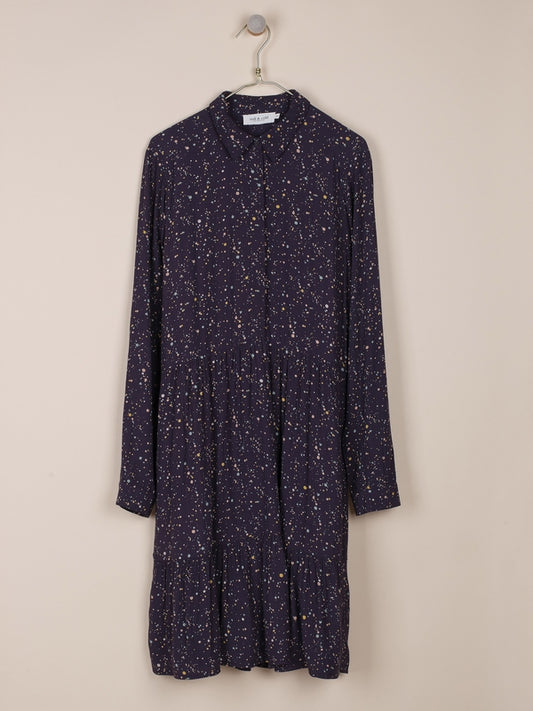 VESTIDO ELOISE EN TOPO MULTICOLOR