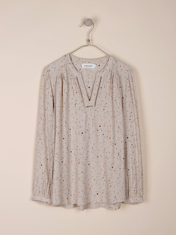 BLUSA KATY EN TOPO MULTICOLOR