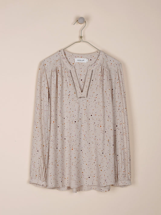 BLUSA KATY EN TOPO MULTICOLOR