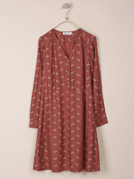VESTIDO ALICE EN VISCOSA ESTAMPADA