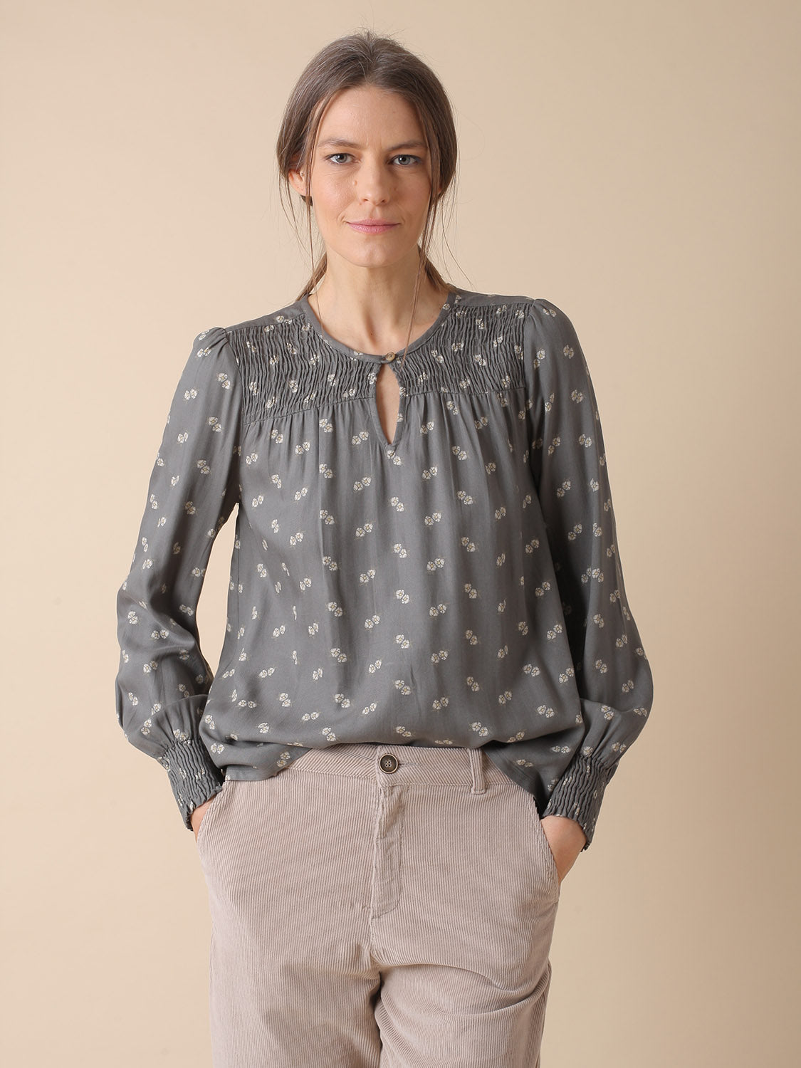 BLUSA JULIA EN VISCOSA ESTAMPADA