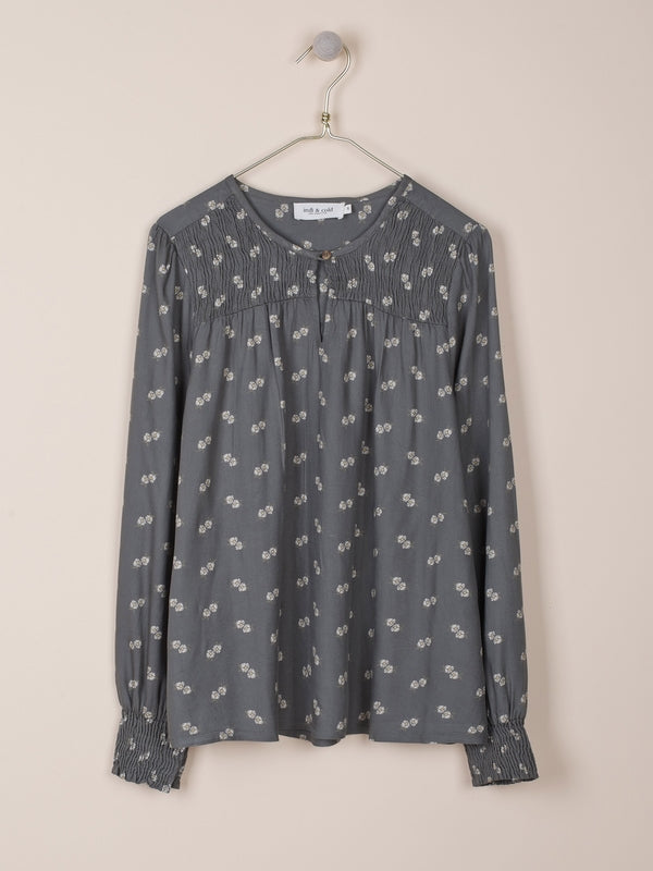 BLUSA JULIA EN VISCOSA ESTAMPADA