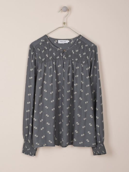 BLUSA JULIA EN VISCOSA ESTAMPADA