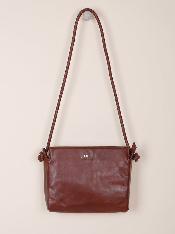 BOLSO NAPA BANDOLERA CON ASA TRENZADA