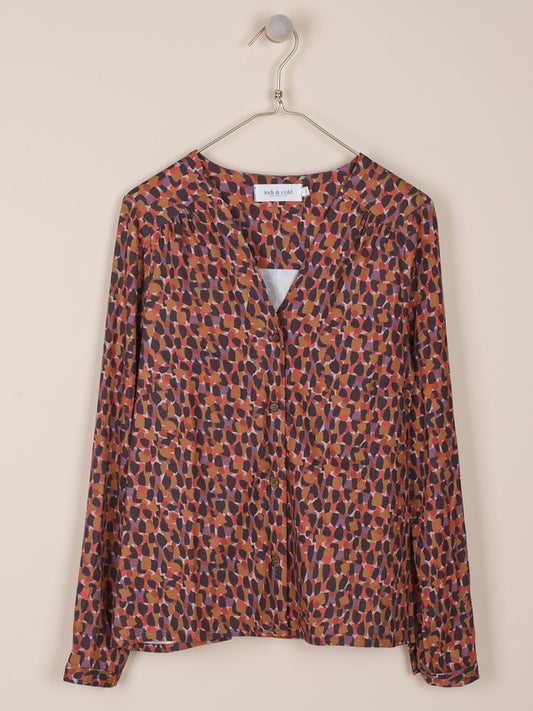 CAMISA ESTAMPADA EN VISCOSA STRETCH