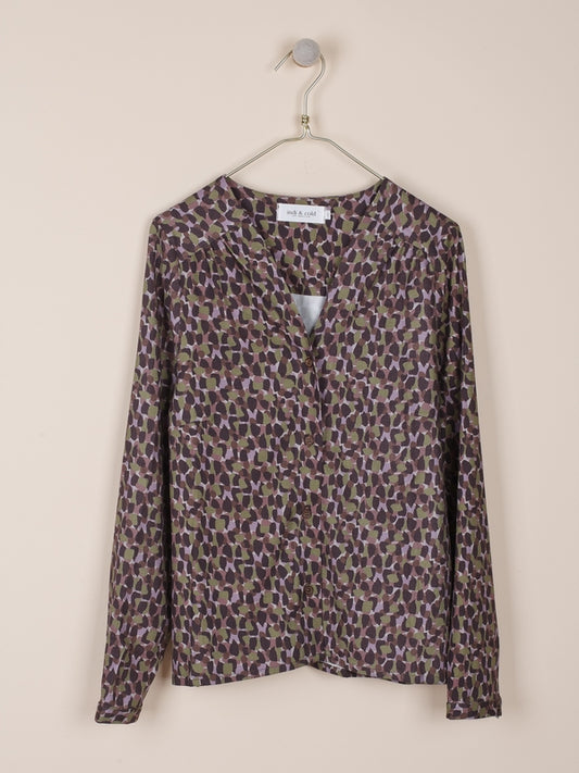 CAMISA ESTAMPADA EN VISCOSA STRETCH