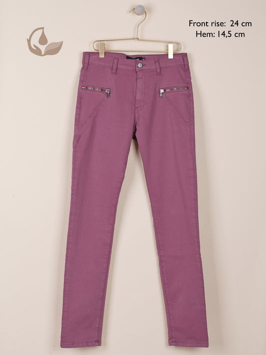 PANTALÓN SLIM CREMALLERAS