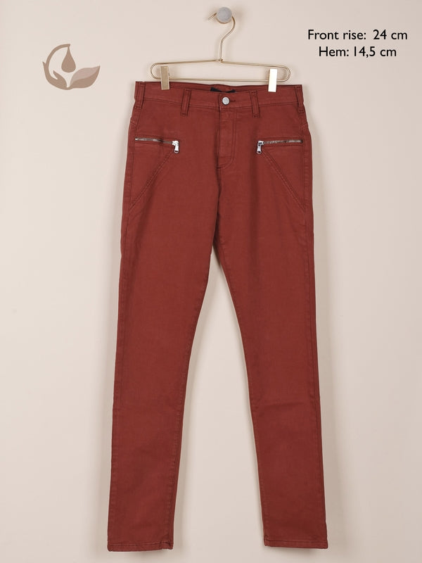 PANTALÓN SLIM CREMALLERAS