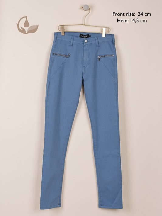 PANTALÓN SLIM CREMALLERAS