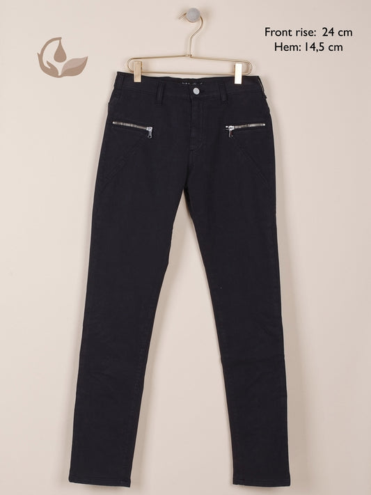 PANTALÓN SLIM CREMALLERAS