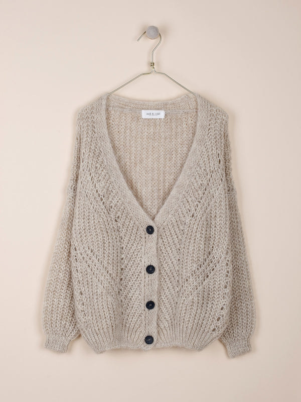CHAQUETA OVERSIZE CON MENGUADOS