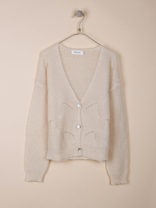 CHAQUETA DE ALPACA CON MENGUADOS