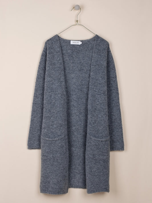 CHAQUETA LARGA CON ALPACA