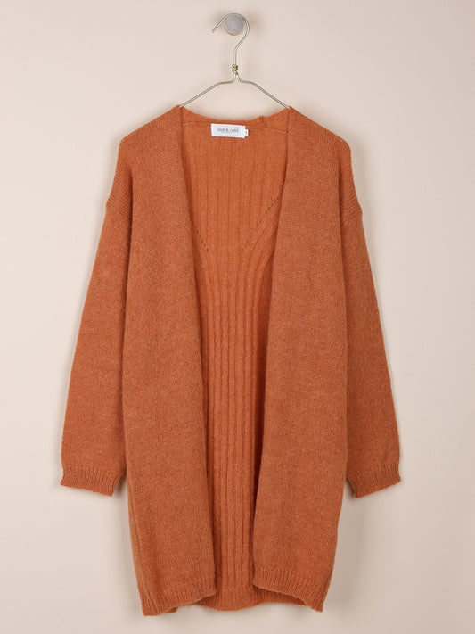 CHAQUETA LARGA CON ALPACA
