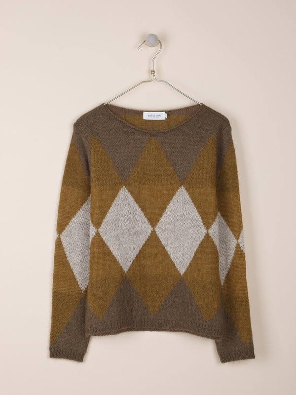 JERSEY ROMBOS MULTICOLOR CON ALPACA