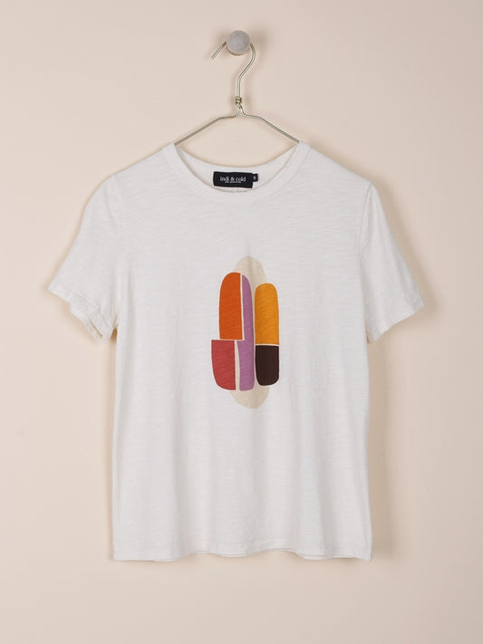 CAMISETA MANGA CORTA CON ESTAMPADO POSICIONAL