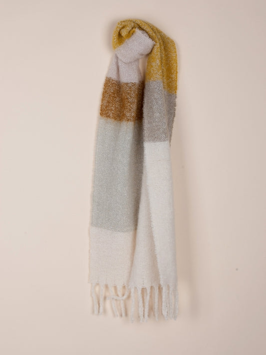 BUFANDA MULTICOLOR CON MOHAIR Y MERINO