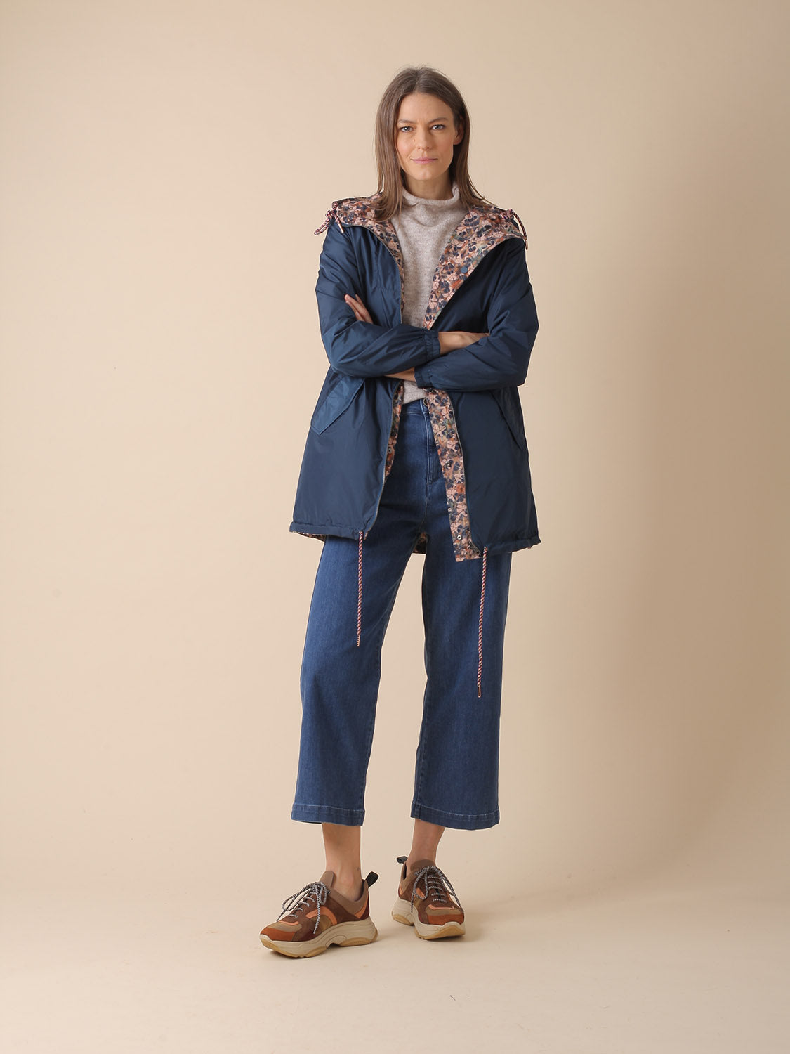 PARKA LARGA REVERSIBLE