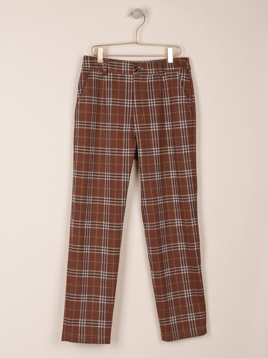 PANTALÓN RECTO EN TEJIDO DE PUNTO
