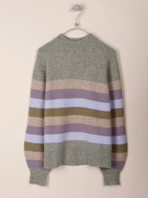 PULL À RAYURES MULTICOLORES