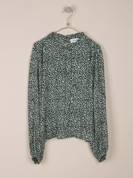 BLUSA ESTAMPADA EN BAMBULA DE VISCOSA