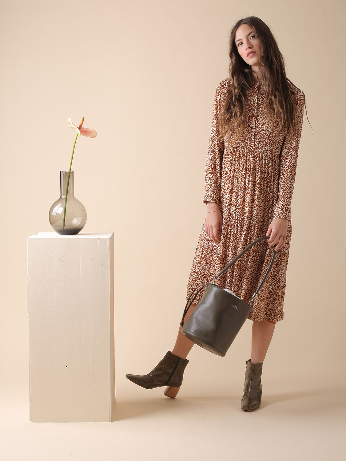 VESTIDO ABBIE EN BAMBULA DE VISCOSA