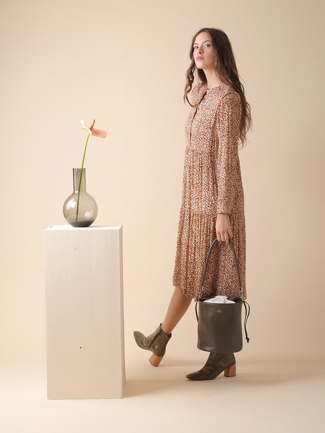 VESTIDO ABBIE EN BAMBULA DE VISCOSA
