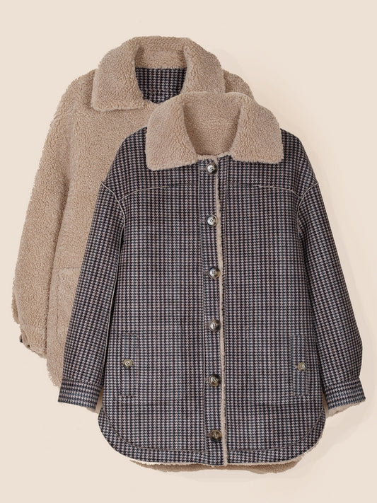 CAZADORA OVERSIZE REVERSIBLE DOBLE FAZ