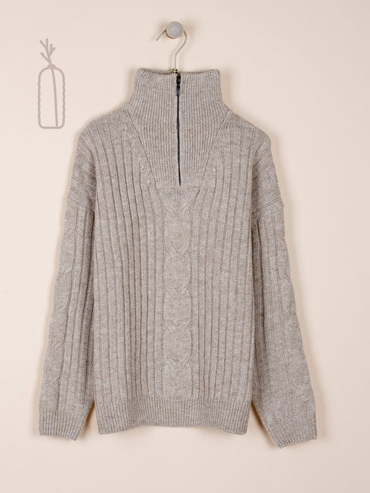 TURTLENECK SWEATER MADE FROM RECYCLED POLYESTER