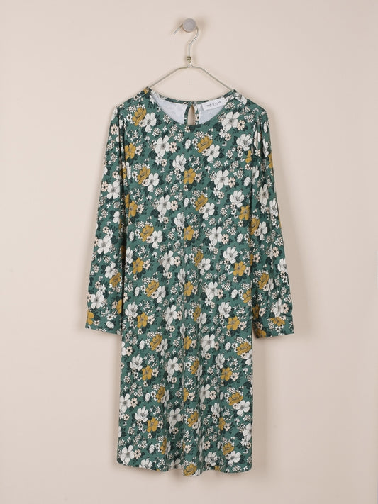 VESTIDO CORTO DE PUNTO CIRCULAR ESTAMPADO