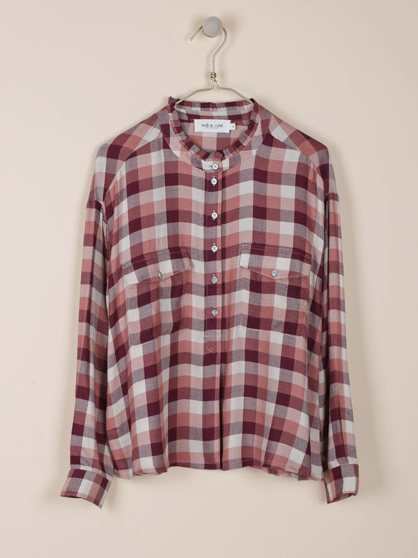 BLUSA CUADROS TINTE EN HILO