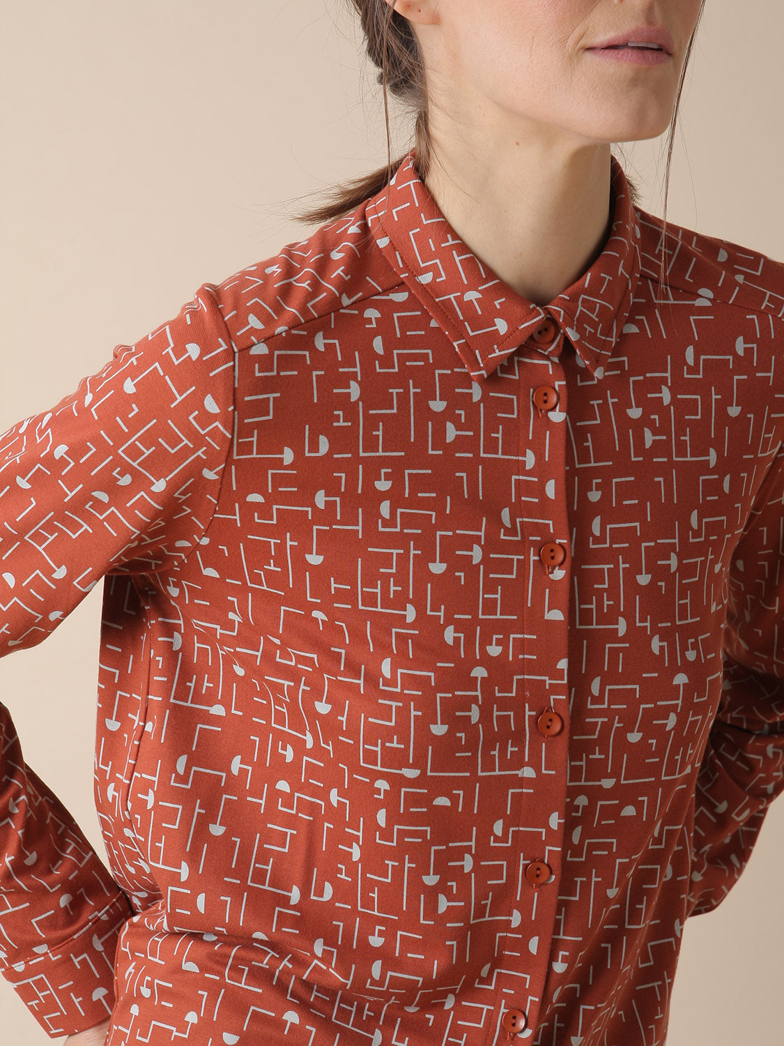 CAMISA ELLA EN PUNTO MILANO