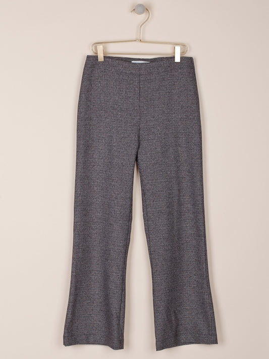PANTALÓN DE VESTIR FLARE EN TINTE EN HILO
