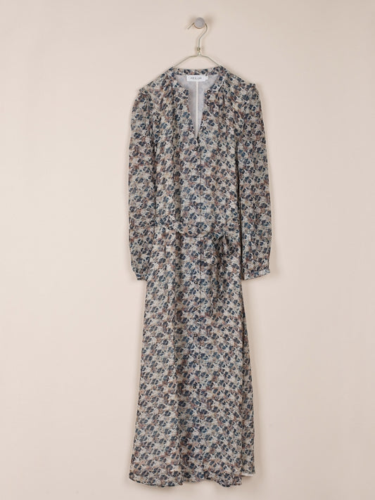 VESTIDO LARGO ESTAMPADO EN GEORGETTE