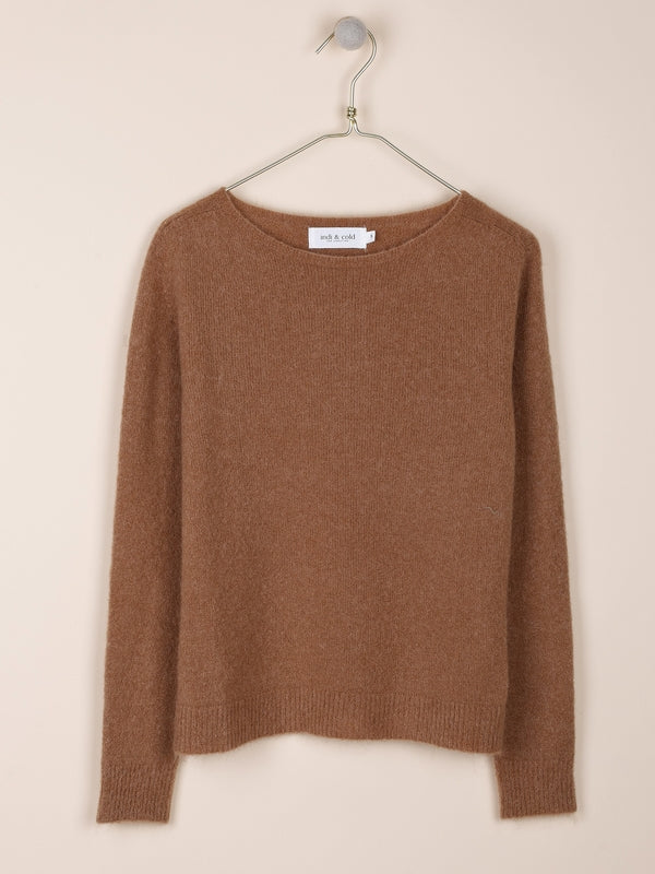 JERSEY EN PUNTO ESPONJOSO CON MOHAIR