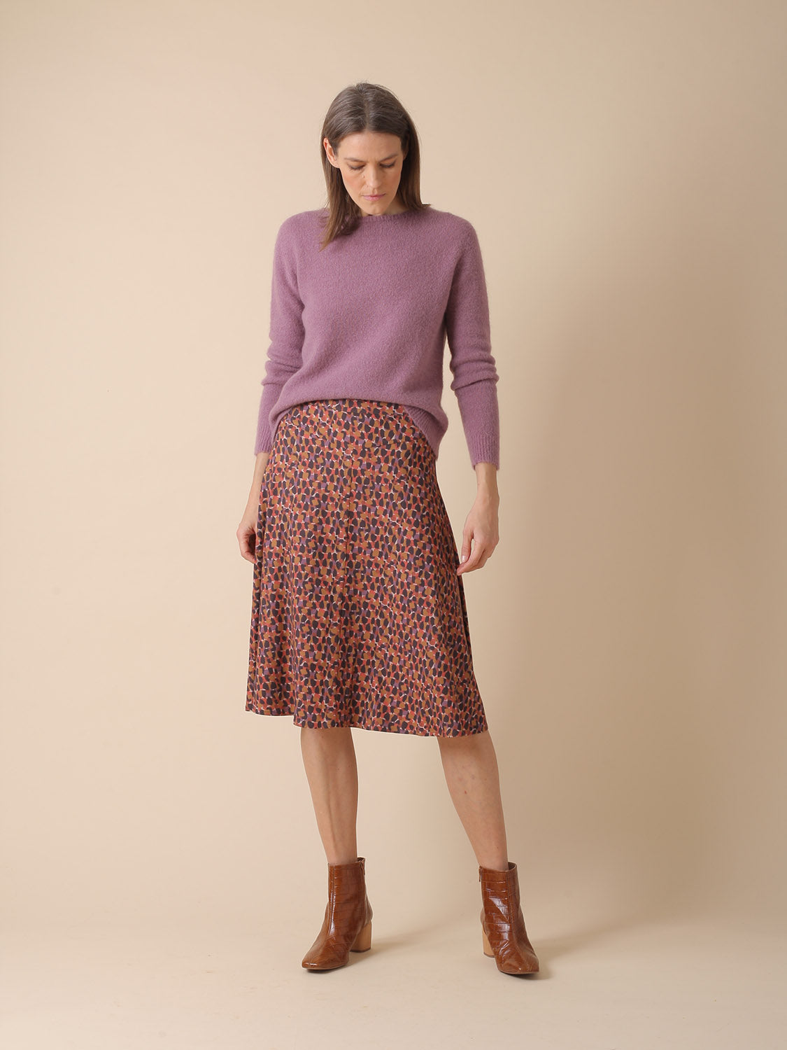 JERSEY EN PUNTO ESPONJOSO CON MOHAIR