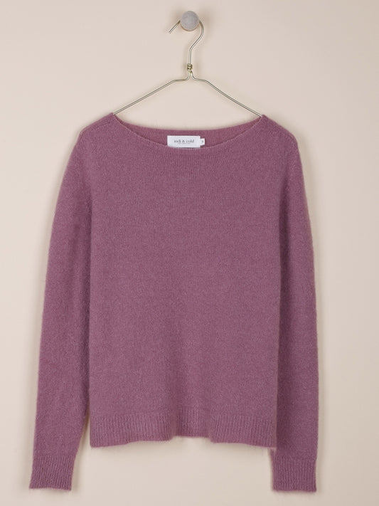 JERSEY EN PUNTO ESPONJOSO CON MOHAIR