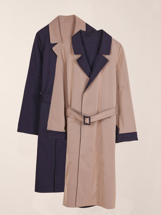 GABARDINA REVERSIBLE CON CINTURÓN