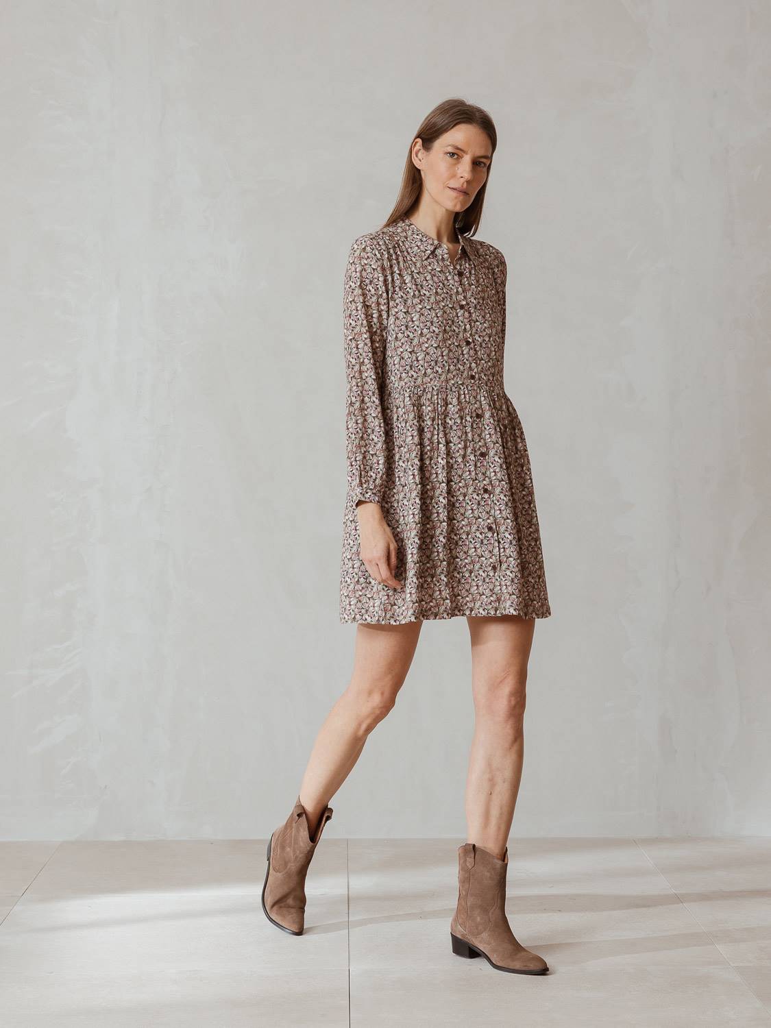 VESTIDO CAMISERO FLOR