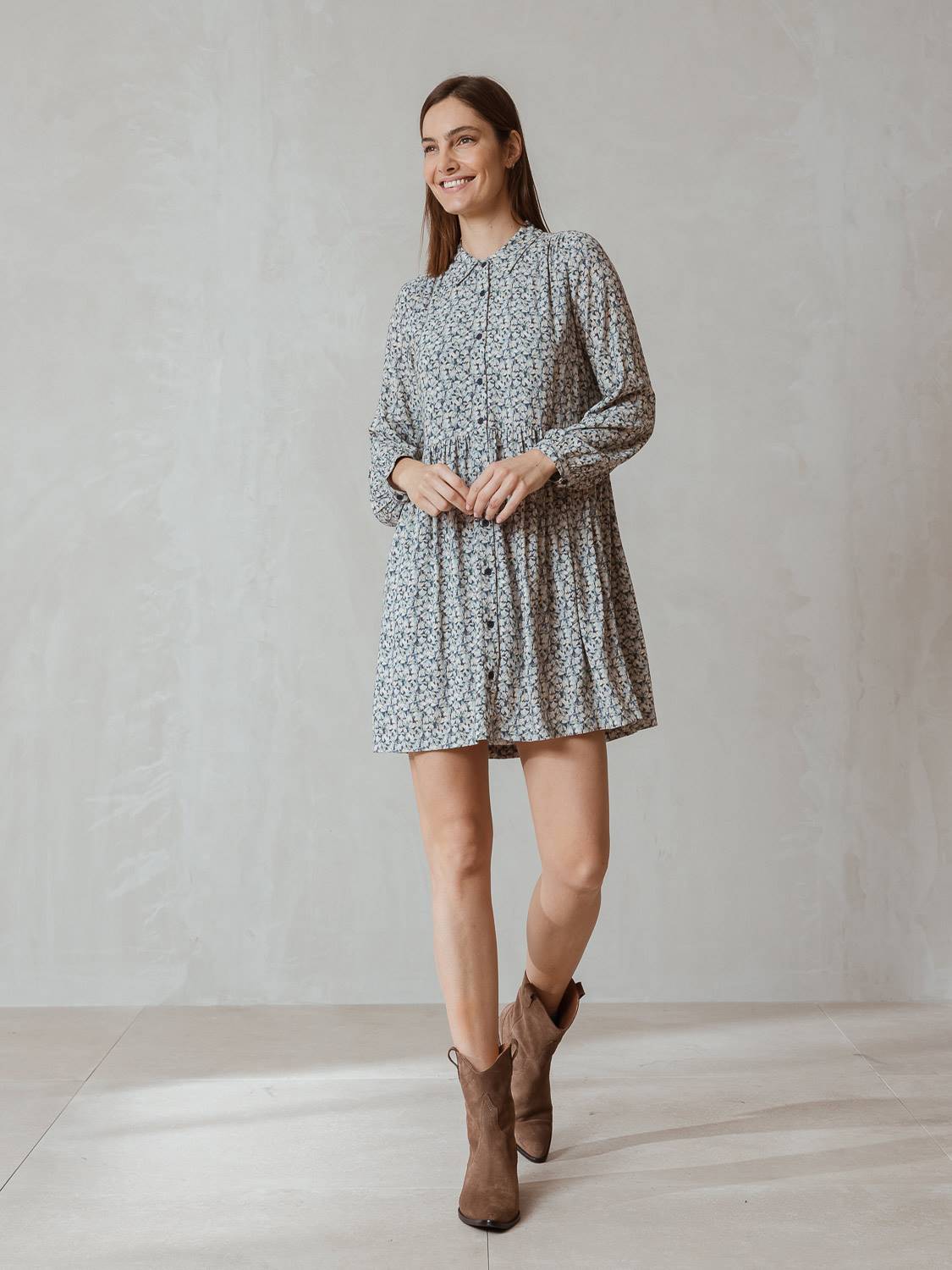 VESTIDO CAMISERO FLOR